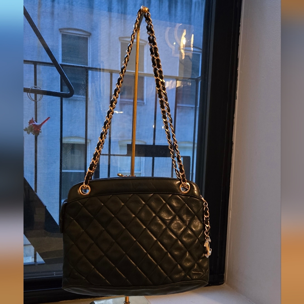 Chanel Quilted Double Strap Bag
